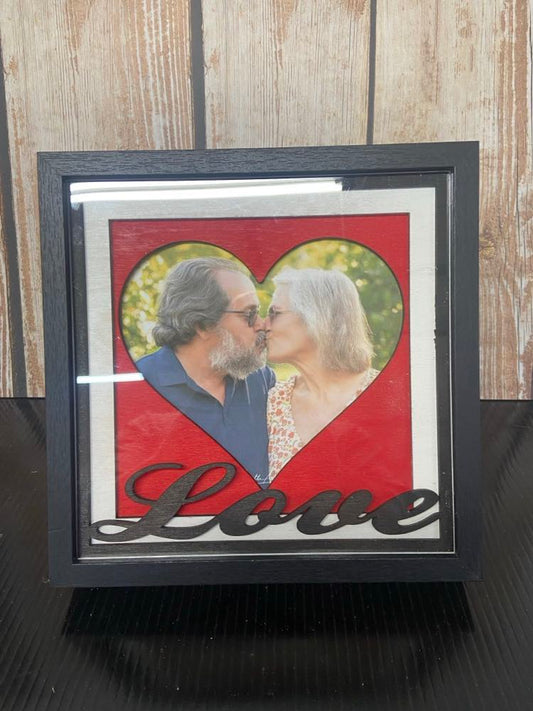Love - Heart Shadow Box