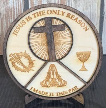 4.5-inch Diameter Medallion - Jesus is the reason