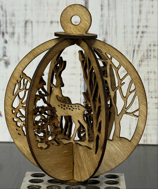 Christmas Ornament - Deer in the woods