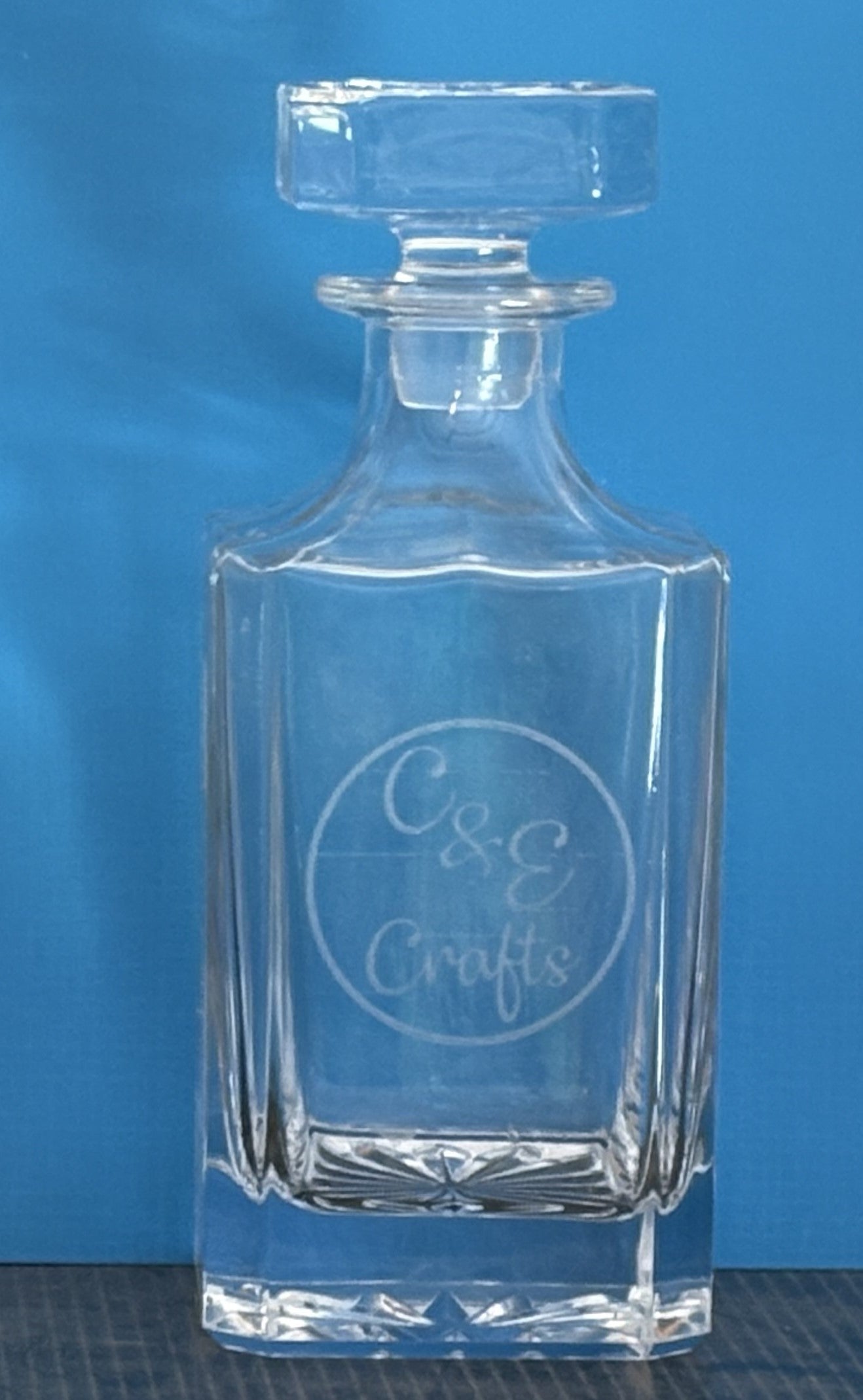 Glass Decanter - Laser Etched with logo