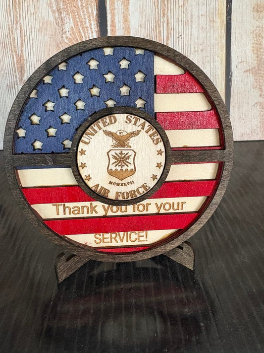 4.5-inch Diameter Medallion - Thank you for your service