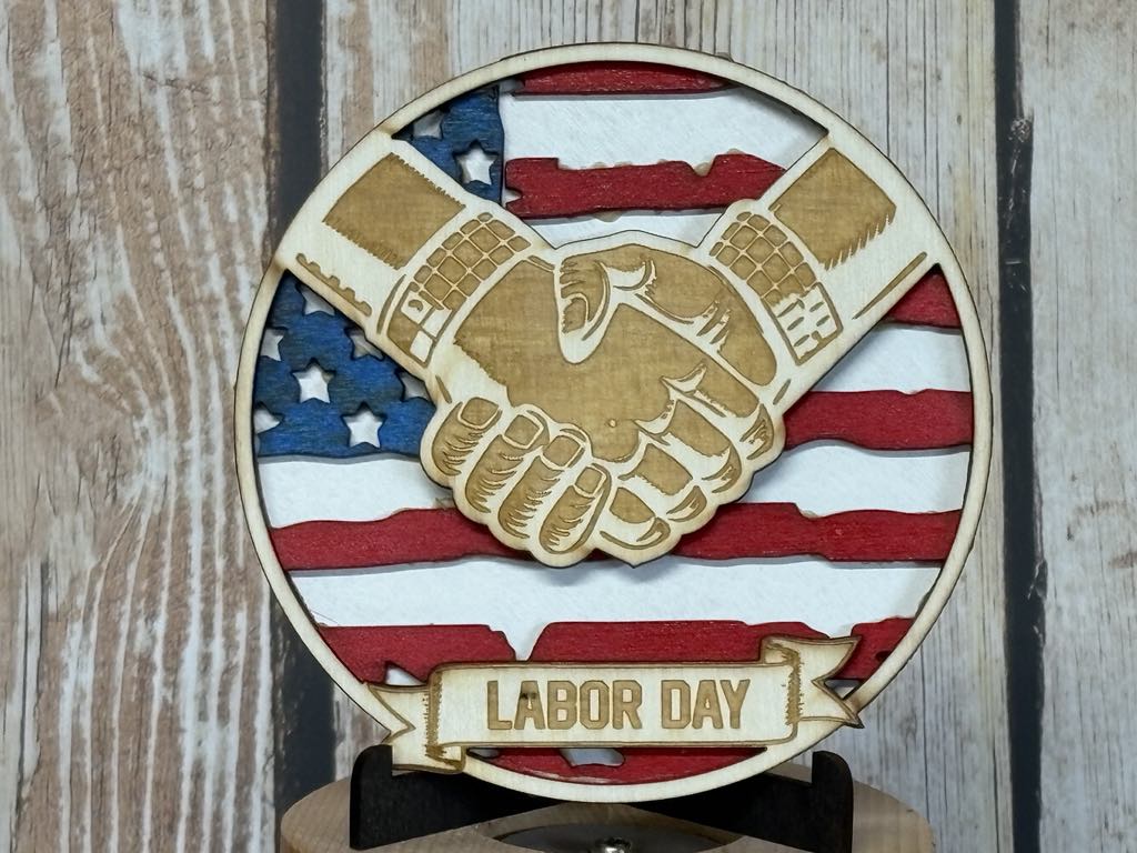 4.5-inch Diameter Medallion - Labor Day Tribute