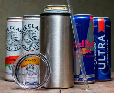 12oz Stainless Steel Slim tumbler or Koozie (Duozie)