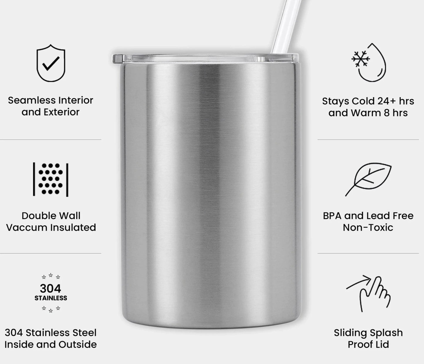 14oz Stainless Steel Thick Tumbler