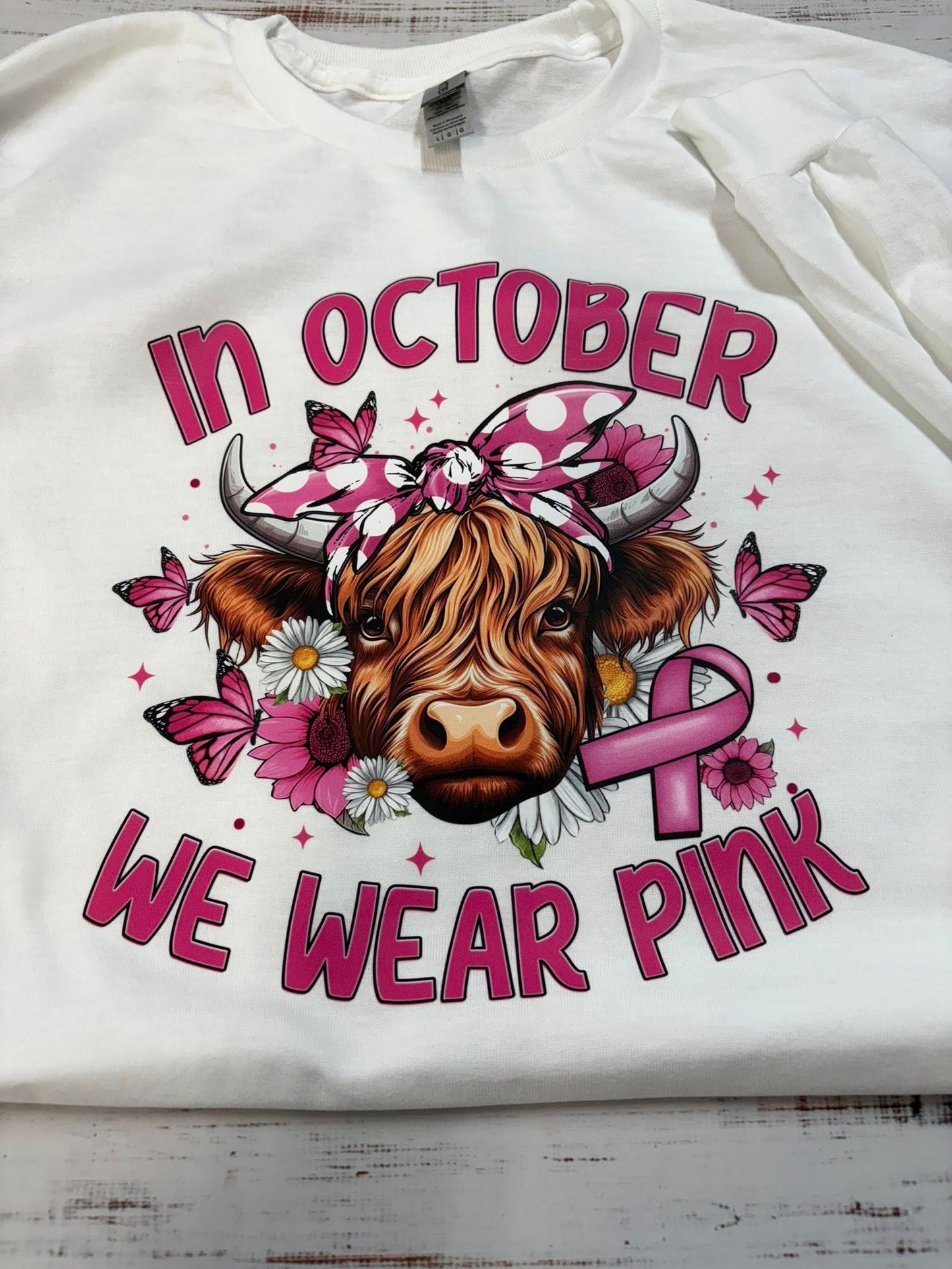 In October We wear Pink Breast Cancer Awareness