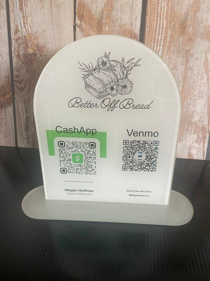 Acrylic Table Sign