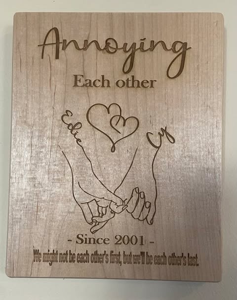 Annoying one another - personalized plaque