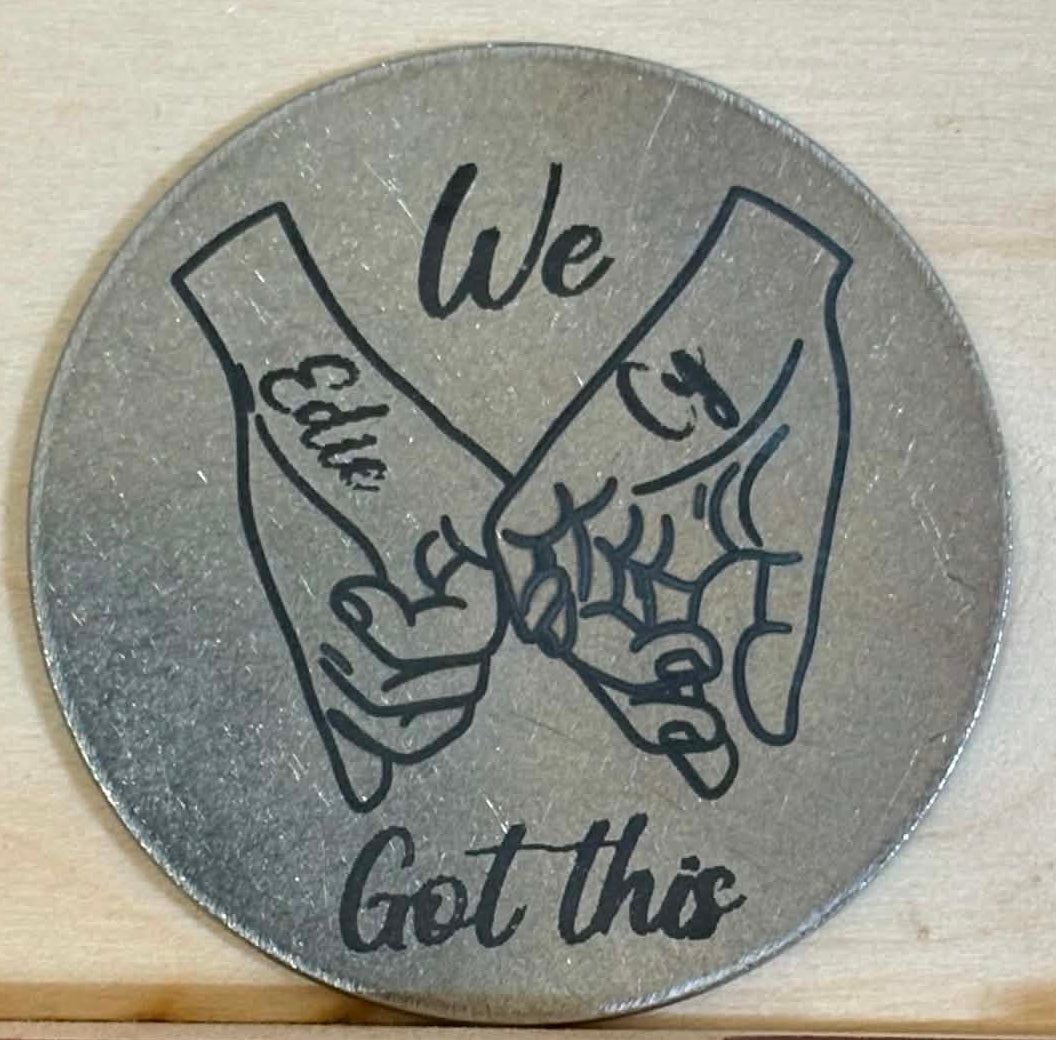 2" Challenge Coin for couples - We Got This
