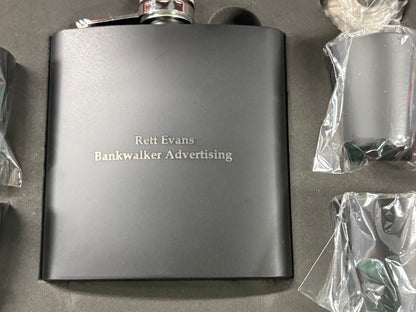 Flask and Box Sets - Wood presentation box.