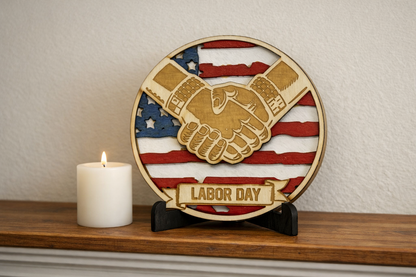 4.5-inch Diameter Medallion - Labor Day Tribute