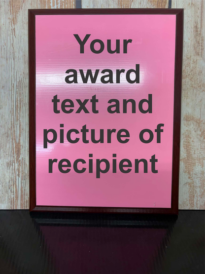 Award Plaques - Sublimated