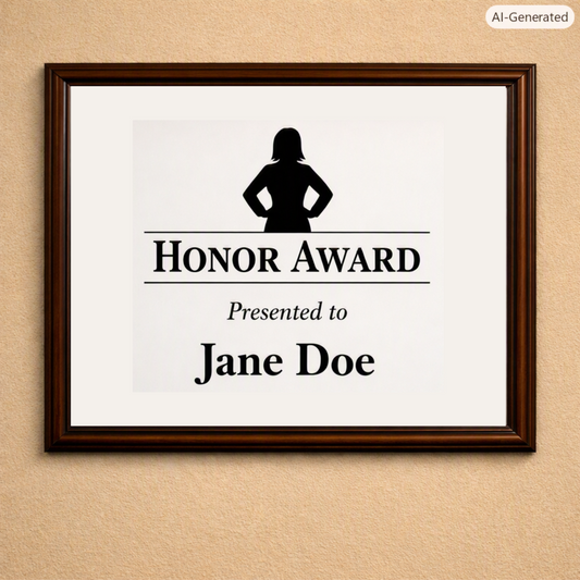 Award Plaques - Sublimated