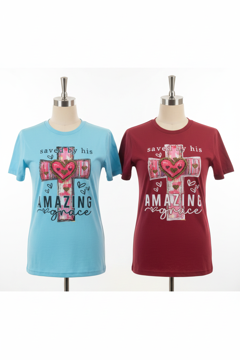 Amazing Grace T-Shirts on Mannequin Torso