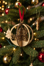 Christmas Tree Scene Ornament on Christmas Tree