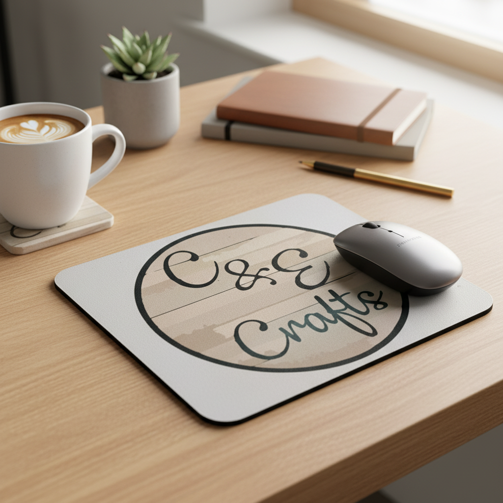 Custom Mouse Pad Social Media Promo
