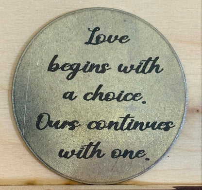 2" Challenge Coin for couples - We Got This