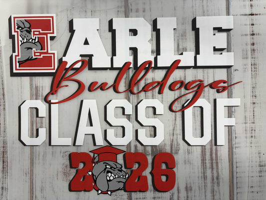 Senior Class T-Shirt - Earle Bulldogs