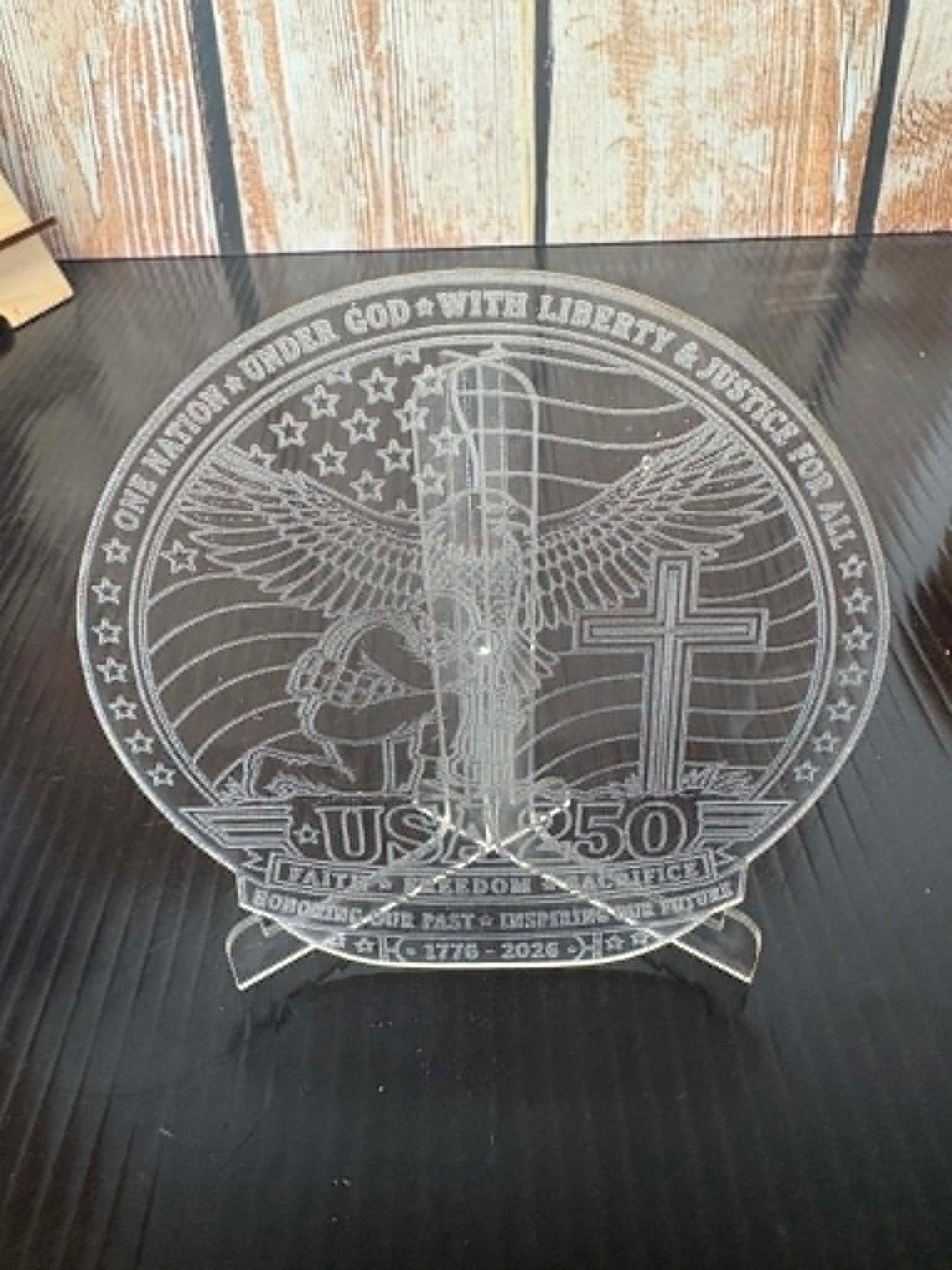 250th USA Birthday - Displaying Faith, Freedom, and sacrifice