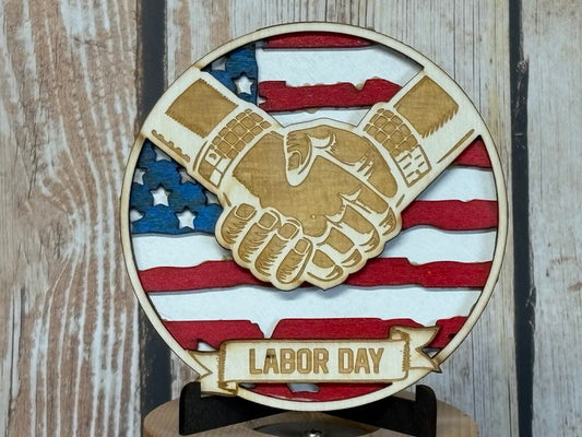 4.5-inch Diameter Medallion - Labor Day Tribute