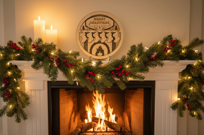 Fireplace Christmas Scene Promo