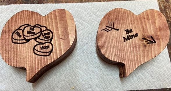 Heart-shaped keepsake boxes