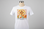 I Will Praise Him in Every Season Psalm 146:2 cross and pumpkin design on white t-shirt