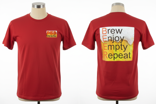 PBD Beer Tee - Front and Back Mannequins
