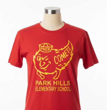 Park Hills Comets Tee - Tan Torso Mannequin