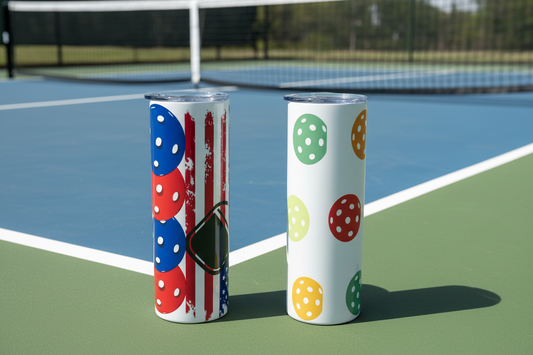 Pickleball Tumblers - Courtside Scene