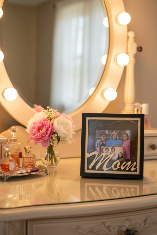Mom Shadow Box - Vanity Scene