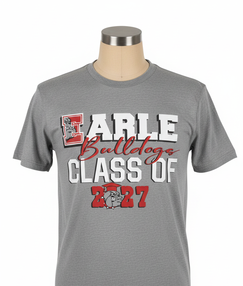 Earle Bulldogs Class of 2027 Tee - Mannequin