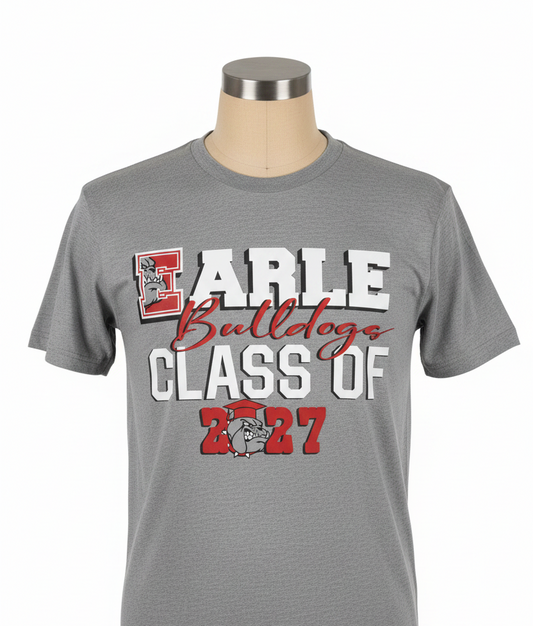 Earle Bulldogs Class of 2027 Tee - Mannequin