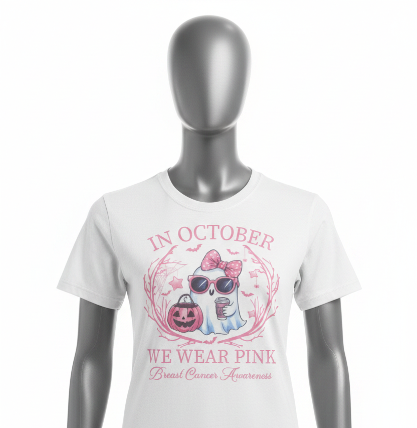 In October We Wear Pink - Ghost on Gray Mannequin
