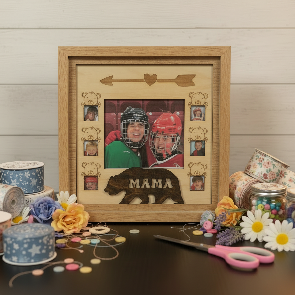Mama Bear - Wood Frame