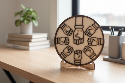 4.5-inch Diameter Medallion - Fist Bump Medallion