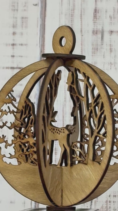 Christmas Ornament - Deer in the woods