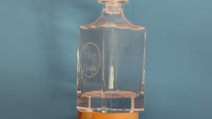 Glass Decanter - Laser Etched with logo