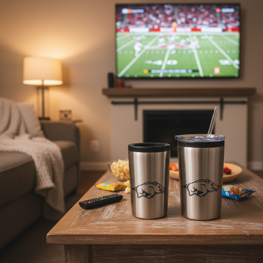 Razorback Tumbler & Koozie - Game Day Den
