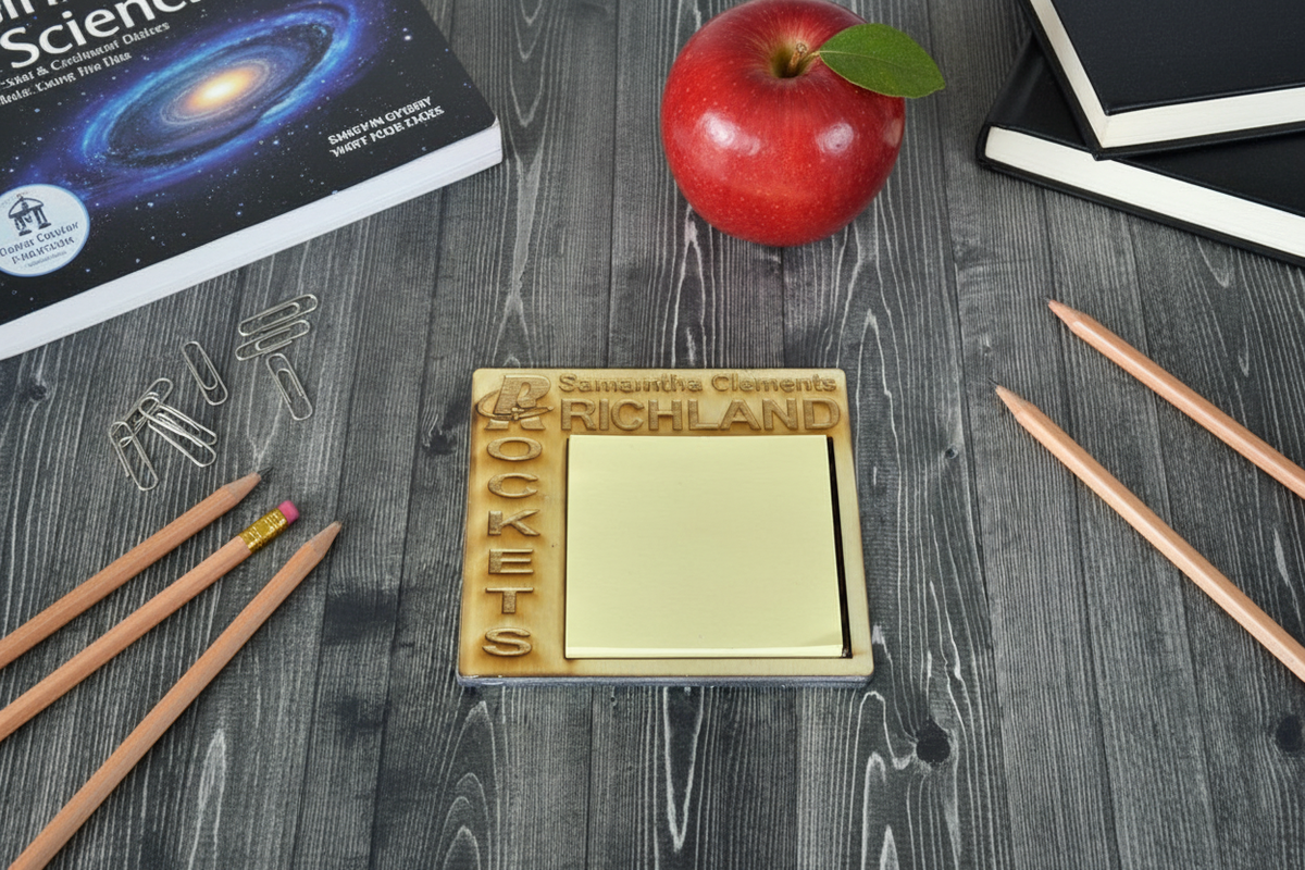 Richland Rockets Note Holder Flat Lay
